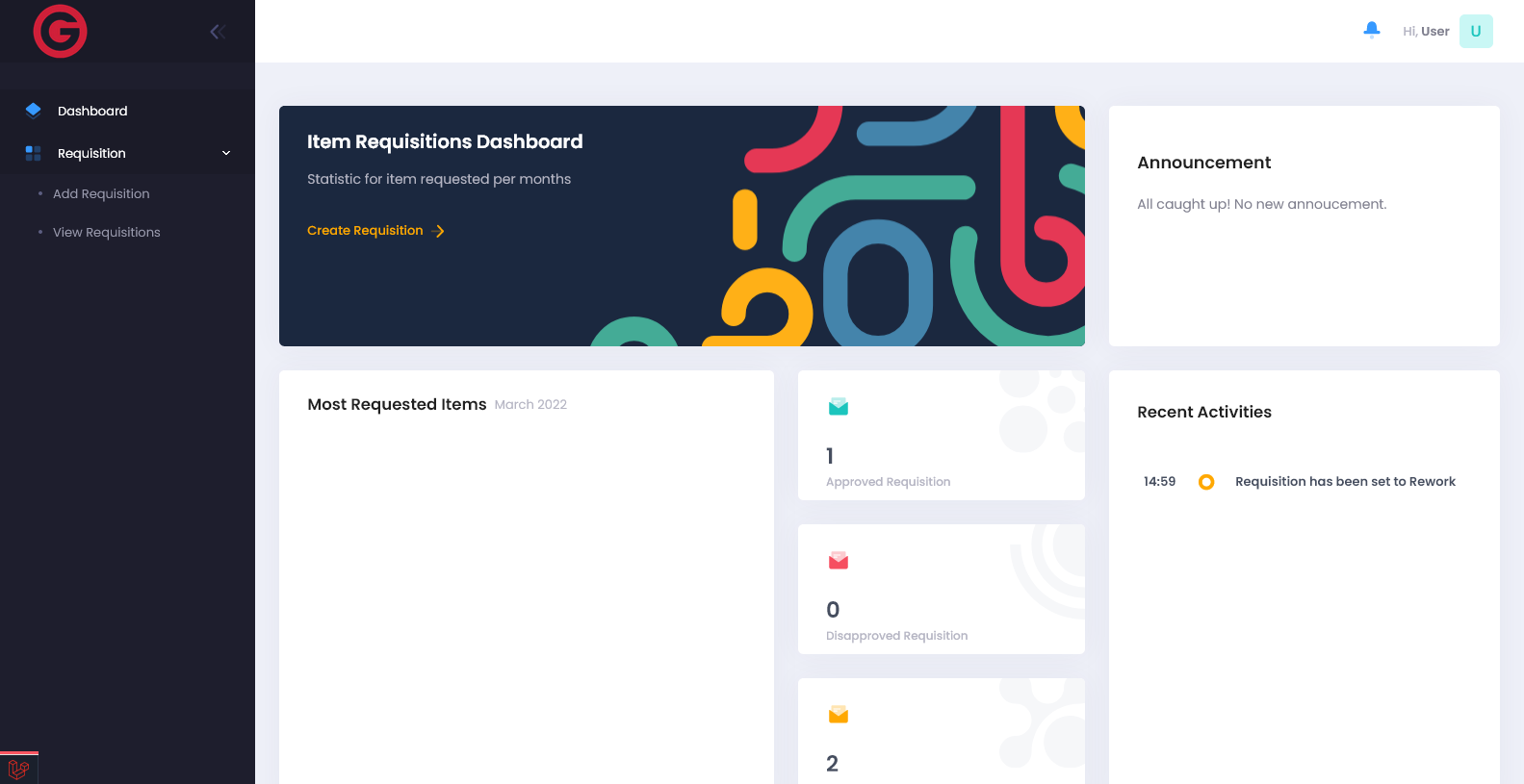 Dashboard UI